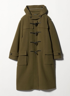 日本代购 GLR ＜MONTGOMERY＞Kennington 牛角扣连帽大衣 4094