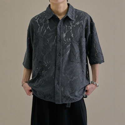 东京胖黄瓜日本代购 epnok 蕾丝宽松短袖衬衫 681293