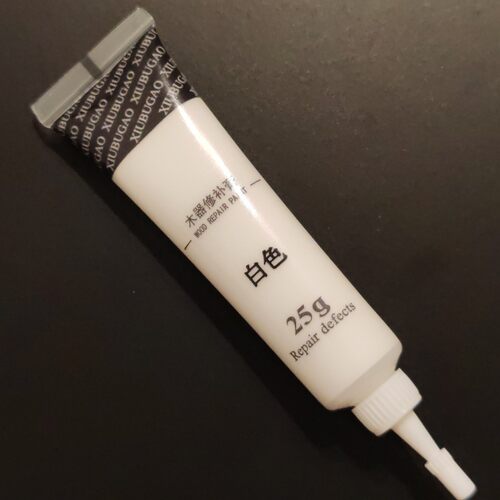 白色家具修补膏木门修补漆木器漆实木修复膏腻子木地板油漆补漆膏