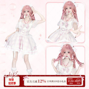 啦啦酱 星耀歌姬 原创设计打歌服Lolita可爱甜美小偶像蕾丝连衣裙