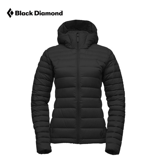 黑钻户外登山连帽羽绒服