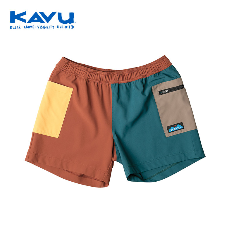 KAVULeilani速干撞色中腰短裤女