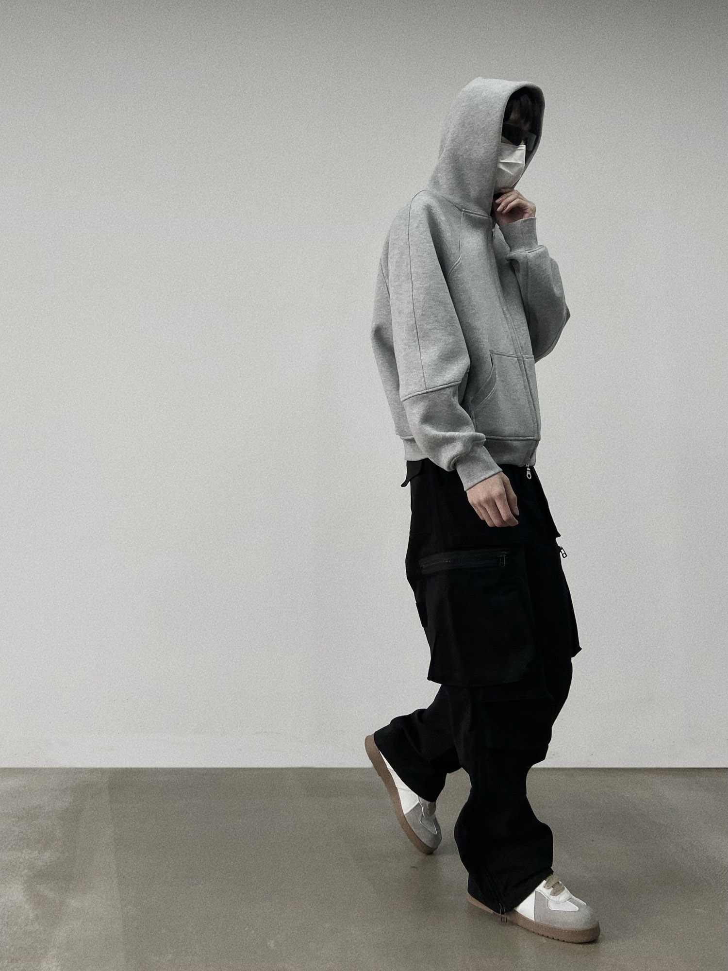 潮简约高品质连帽宽松男装