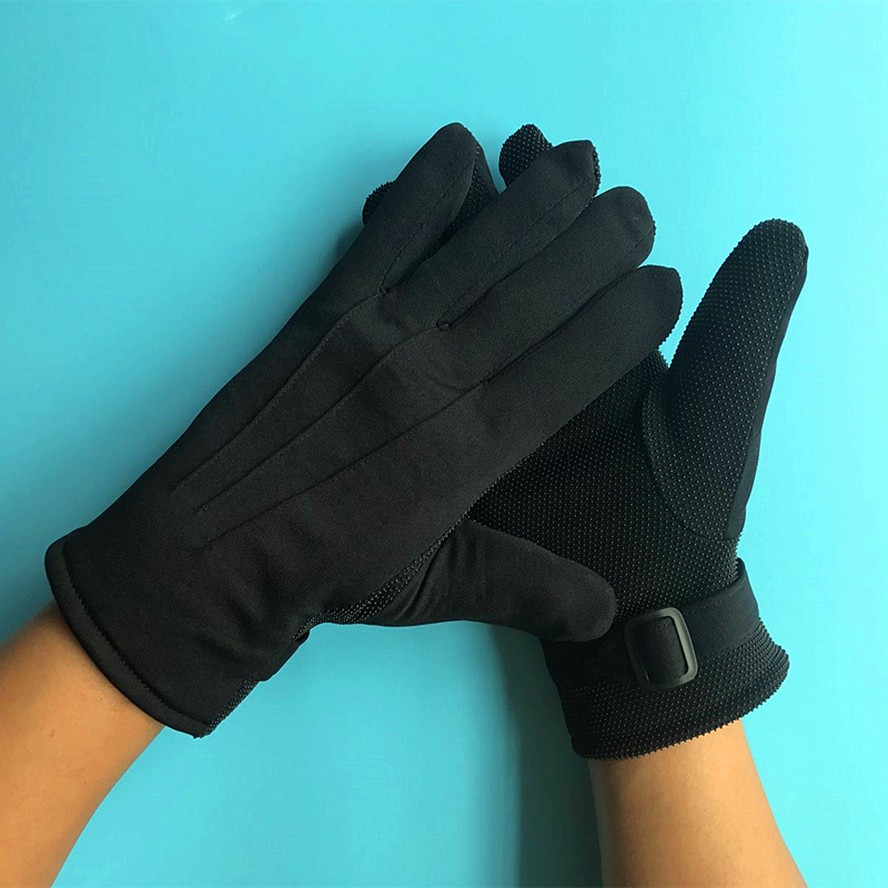 男女冬天执勤安保白手套