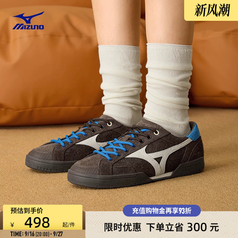 美津浓复古拼色时尚薄底图片