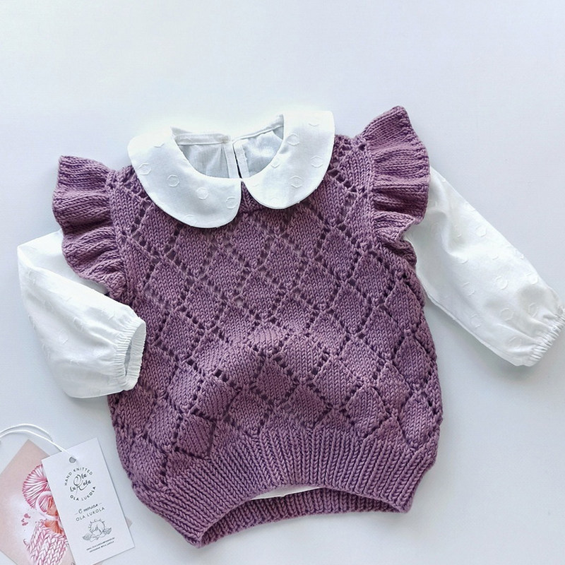 BUNNY KNITTING WORKSHOP SPRING INS HOT CHILDRENS VEST MERINO WOOL DIY HANDMADE STICK NEEDLE KNITTING MATERIAL BAG