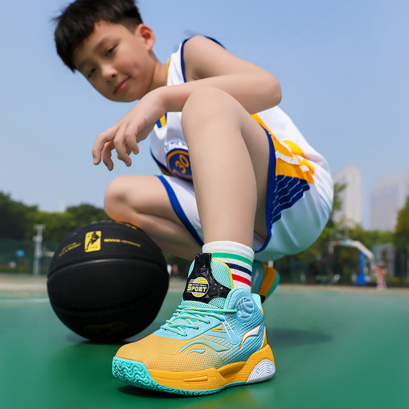 男童春款2024新款防滑儿童篮球鞋中大童男孩跑步运动鞋XK5529P70，男鞋运动鞋，四季服饰