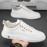 男鞋秋季小白皮鞋2025新款男士运动软底休闲板鞋1625P50，男鞋运动鞋，四季服饰