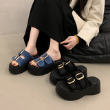 配裙子厚底增高凉拖鞋女夏季外穿高级感2025新款外出拖鞋B07P65，男鞋运动鞋，四季服饰