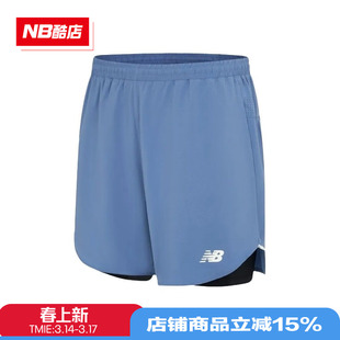 New Balance NB 男裤休闲运动跑步鞋健身训练舒适透气短裤MS33282