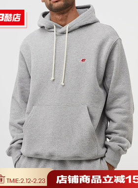 New Balance NB  Made美产男款棉上衣宽松连帽卫衣套装男MT21540