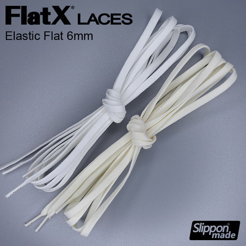 风里子 6mm双层扁鞋带免系AF1 AJ1 Trainer 1970s白色米白色夹扣