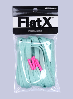 FlatX鞋带原装AJ1 AJ34 AF1 SB烤漆金属头8mm扁鞋带薄荷绿骚粉头