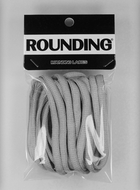 耐克适用 6mm半圆鞋带原装 男女运动鞋带正品扁圆椭圆黑白银灰色