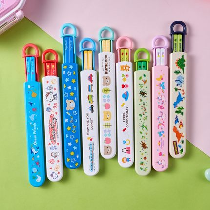 日本SKATER斯凯达可机洗便携筷子筷盒套装儿童学生便携餐具ABS2AM