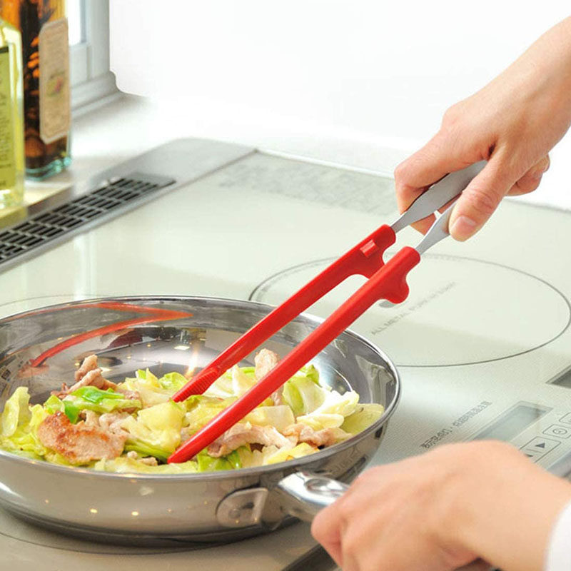 日本奥克诗AUX UCHICOOK轻便料理筷子式夹子长筷子鱼夹意大利面夹,厨房/烹饪用具,煎铲,淘宝优惠券,粉丝福利购,淘宝优惠卷