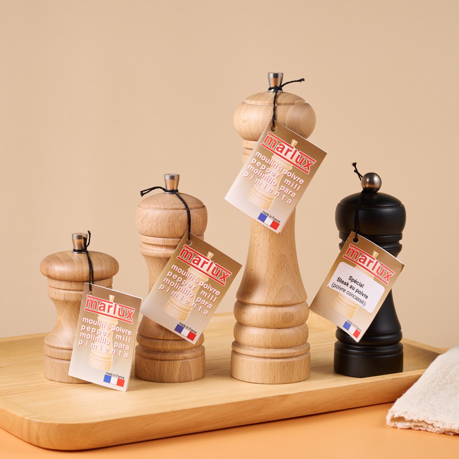 法国MARLUX桃木实木手工研磨器