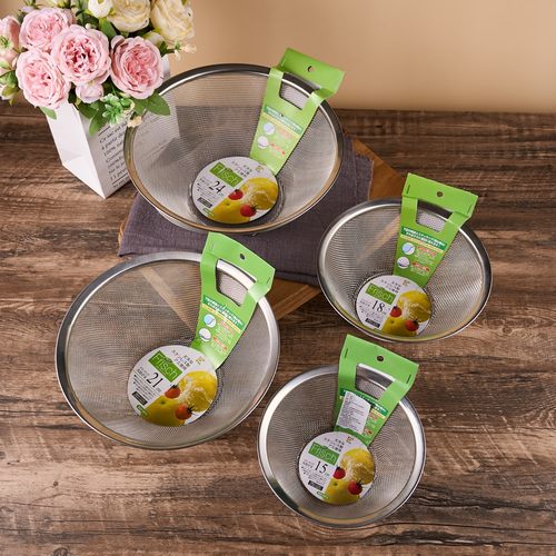 清仓日本和平FREIZ不锈钢SUI系列沥水篮洗菜篮洗米篮过滤网篮水槽