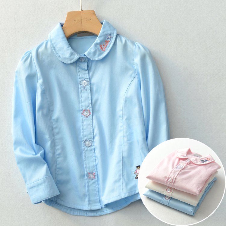 Chemise fille à manche longue - Ref 2088965 Image 1