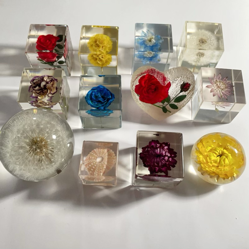 特价蒲公英标本玫瑰花四叶草树脂桌面摆件创意家居节日礼物礼品