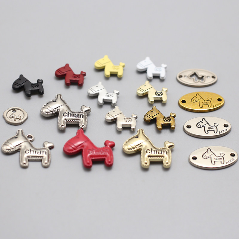 小马金属标手缝金属带孔服装标标牌扣手链项链手工材料配件,饰品/流行首饰/时尚饰品新,其他DIY饰品配件,淘宝优惠券,粉丝福利购,淘宝优惠卷