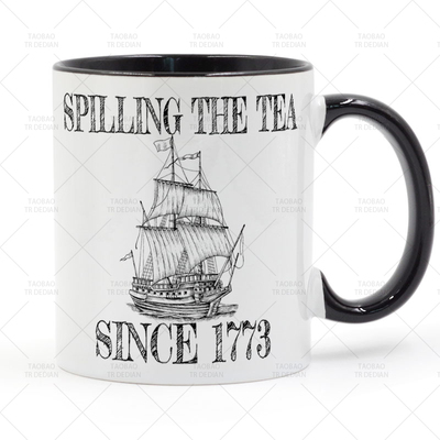 Spilling the Tea Since 1773 波士顿倾茶事件 历史老师 马克杯