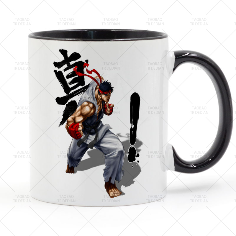 Street Fighter 街头霸王 街机格斗游戏陶瓷马克杯杯子水杯杯子