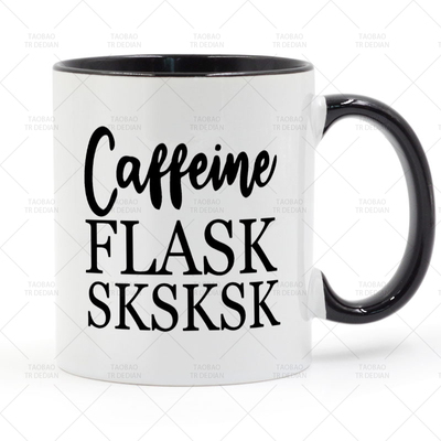 Caffeine FAISK SKSKSK Coffee 马克杯 咖啡牛奶陶瓷喝水杯