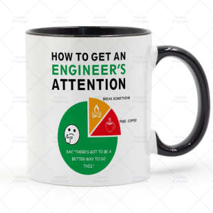 How To Get An Engineer's Attention 工程师设计师马克杯 陶瓷
