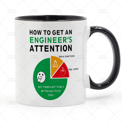 How To Get An Engineer's Attention 工程师设计师马克杯 陶瓷