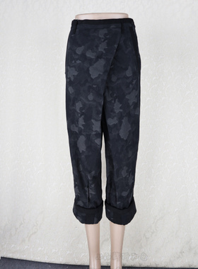 男女同款!J*eor/ V*VA HE*RT 全棉迷彩花提花百搭春秋七分裤41610