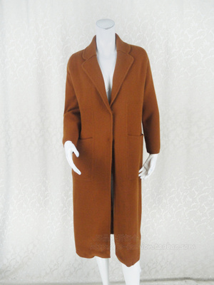 翻领显瘦气质女秋冬针织长款外套