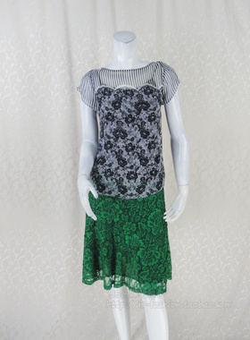 热促!玛*曼可 正品半透视女夏桑蚕丝印花搭背心两件套上衣9200112