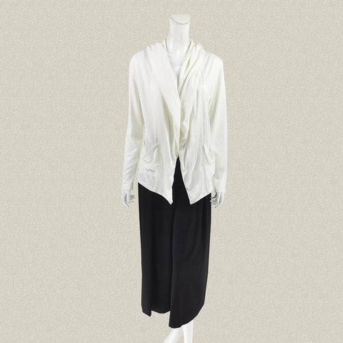 V*VA HE*RT 正品 桑蚕丝针梭拼连帽长袖女春秋开衫外套外披 41001