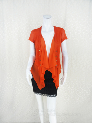 清仓正品女夏提花针织外套空调衫