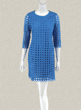 新!尚MORE 正品 镂空圆点绣花清新女春夏连衣裙 CY057/CY202 二款