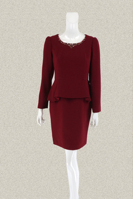 新!爱珂菲EAACPP 精美钉珠镶钻女春秋两件连衣裙EE35061/35063