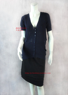 清仓 空调衫 法 品牌折扣女春夏针织开襟衫 FLCA9092 易娜 出游季