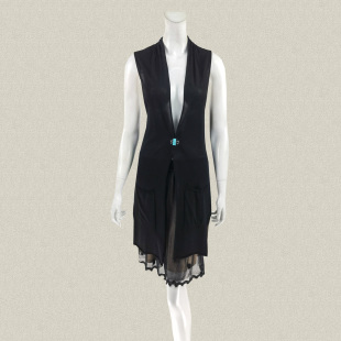 披肩 法路INA 针织开衫 镂空提花抽绳无扣女春夏秋无袖 8815 正品