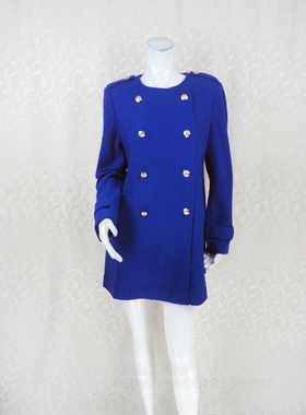 新年囤货价!蕾DOW 学院风双排扣中长女冬春羊毛呢外套 L4WB31004