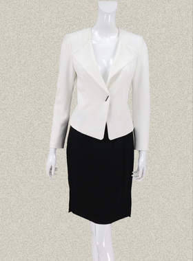 奈CO 修身女春秋白色外套OL商务上衣150101/111101/151901/110600