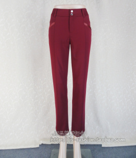 长裤 调仓清仓 九分裤 女春秋弹力针织显瘦小脚裤 B26010AR 蕾DOW正品