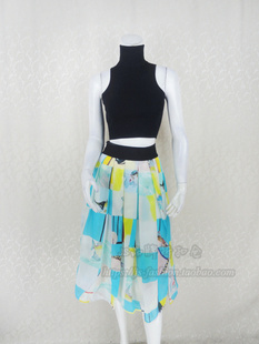 爱 Double 女春秋羊毛混纺高领短款 打底衫 B9530 反季 背心针织衫 清