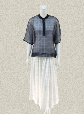 森系列 P*ERICO 意大利清新印花桑蚕丝女夏季上衣1AD8069/1AB8070