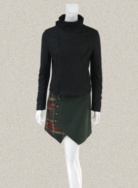 karenshen凯伦诗 机车款 女冬春绵羊皮衣129026/126040/1903406