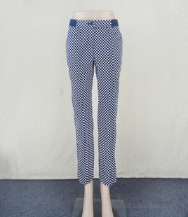 卡VON 九分裤 正品 女秋棉弹力波点小脚裤 KC7H837TC 清仓 狂欢价