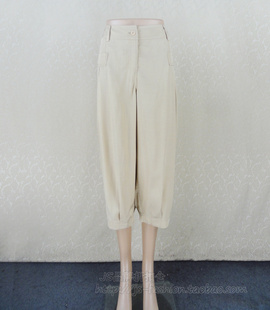 八分裤 宽松女春夏灯笼裤 2H878ZC 莱赛尔梭织低裆裤 卡VON专柜正品