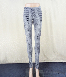 针织裤 卡VON专柜正品 打底裤 莫代尔铅笔裤 KA3H31 蛇纹印花女夏秋棉