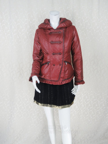 C*F断码清仓枕头领女短款羽绒服
