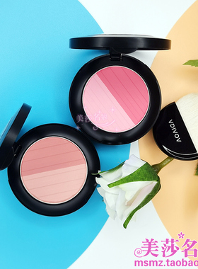 韩国VDI VOV双色胭脂腮红盘粉质细腻服贴自然持久多色配刷子彩妆